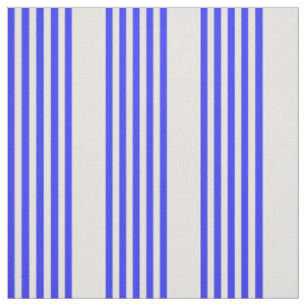 Blau und Beige, fünf Streifen Stoff