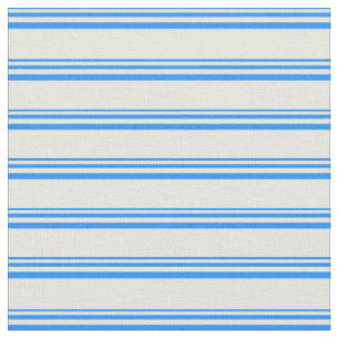 Blau- und Beigefarbene Streifen/Linienmuster Stoff