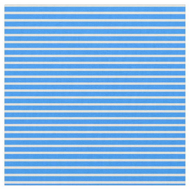 Blau- und Beigefarbenes/gestreiftes Muster Stoff (Nahaufnahme)