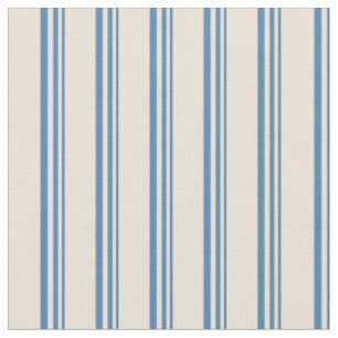 Blau- und Bisken-farbiges Linse/Streifenmuster Stoff