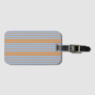 Blau und braun, fünf Streifen Gepäckanhänger