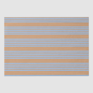 Blau und braun, fünf Streifen Seidenpapier