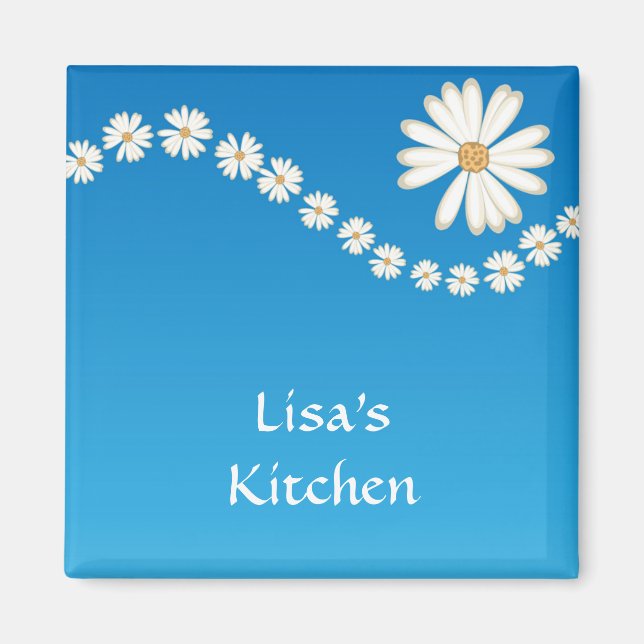 Blau und Daisy Magnet (Vorne)