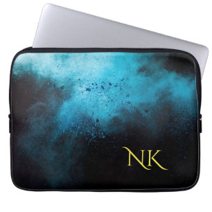 Blau und dunkel Gehäuse Laptopschutzhülle