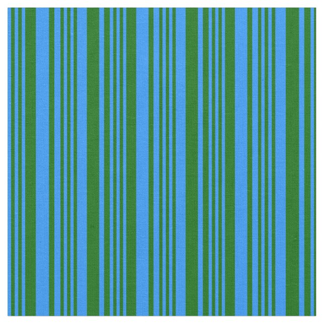 Blau- und Dunkelgrüne Linien Muster Stoff (Nahaufnahme)
