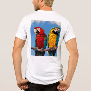 Blau und gelb, Ara und ein Rasierapparat Tri-Blend Shirt