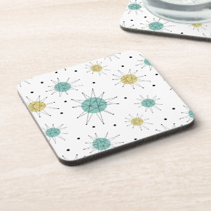 Blau und Gelb Franziskanische Sternexplosion Mitte Getränkeuntersetzer