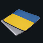 Blau und Gelb Laptopschutzhülle<br><div class="desc">Tragen Sie Ihren Laptop stilvoll in diesem blau-gelben Gehäuse um.</div>