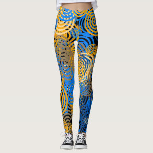 BLAU UND GELB    - Leggings