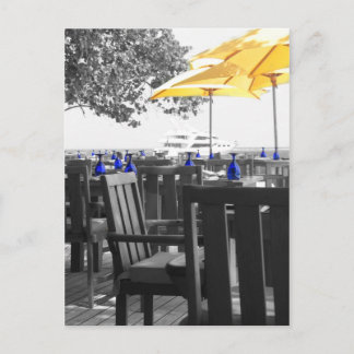 Blau und Gelb Postkarte