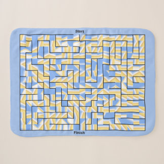 Blau und Gelb Sherpadecke