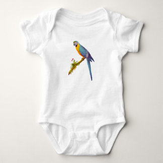 Blau und Gelb sind, Vintage Illustration Baby Strampler