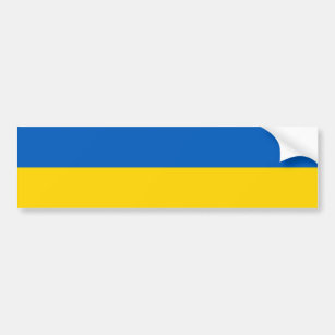 Blau und Gelb Ukraine Autoaufkleber
