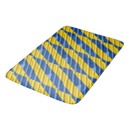 Blau und Gelb Ukraine Inspiration Frieden kein Kri Badematte