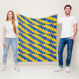 Blau und Gelb Ukraine Inspiration Frieden kein Kri Fleecedecke