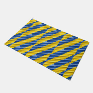Blau und Gelb Ukraine Inspiration Frieden kein Kri Fußmatte