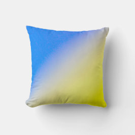 Blau und Gelb Ukraine Inspiriert Frieden gegen den Kissen