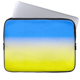 Blau und Gelb Ukraine Inspiriert Frieden gegen den Laptopschutzhülle