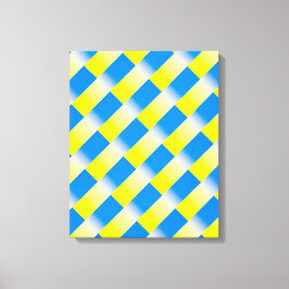 Blau und Gelb Ukraine Inspiriert Frieden gegen den Leinwanddruck