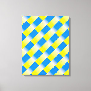 Blau und Gelb Ukraine Inspiriert Frieden gegen den Leinwanddruck