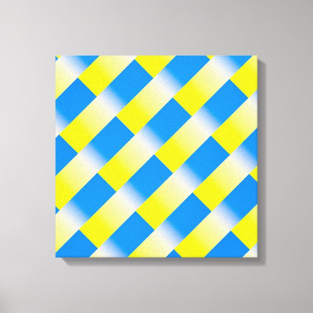 Blau und Gelb Ukraine Inspiriert Frieden gegen den Leinwanddruck (Vorderseite)