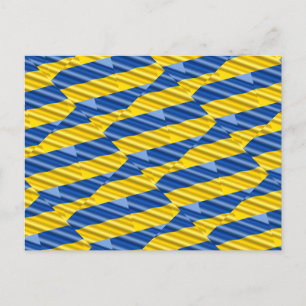 Blau und Gelb Ukraine Inspiriert Frieden gegen den Postkarte