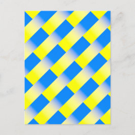 Blau und Gelb Ukraine Inspiriert Frieden gegen den Postkarte
