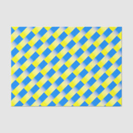 Blau und Gelb Ukraine Inspiriert Frieden im Krieg Seidenpapier