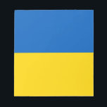 Blau und Gelb Ukraine Notizblock<br><div class="desc">Blauer und gelber Notizblock in der Ukraine.</div>