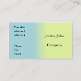 Blau und Gelb Visitenkarte