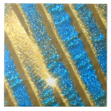 Blau- und Gold-Glitzer-Muster