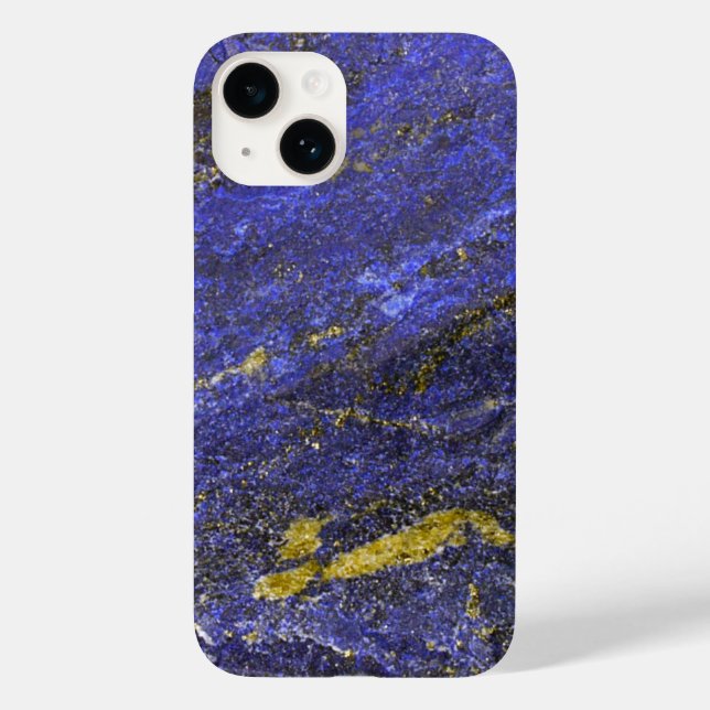 Blau und Gold Lapis Lazuli Case-Mate iPhone Hülle (Rückseite)