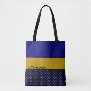Blau und Gold Personalisiert