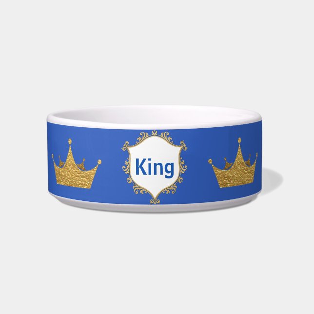 Blau-und Goldkönig Crown Pet Dish Napf (Vorderseite)