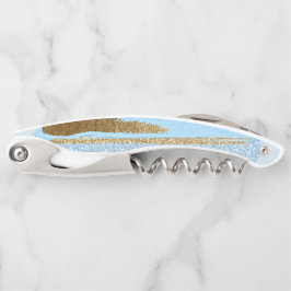 Blau-und Goldkorken-Schraube Kellnermesser