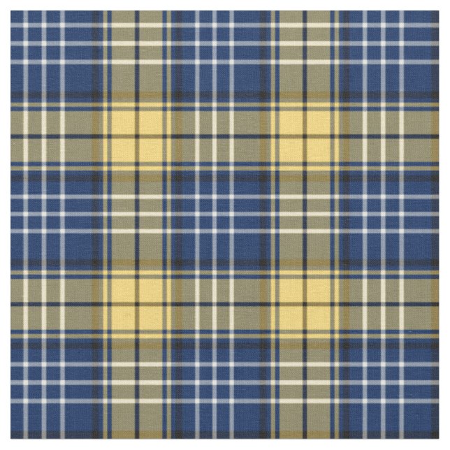 Blau und Goldkundenspezifischer Coyle Stoff (Nahaufnahme)
