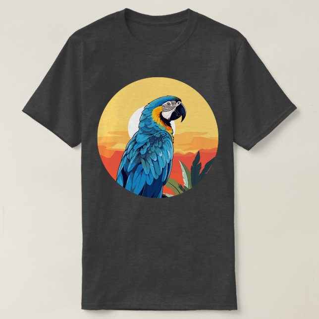 Blau- und Goldmaka 20 T-Shirt (Design vorne)