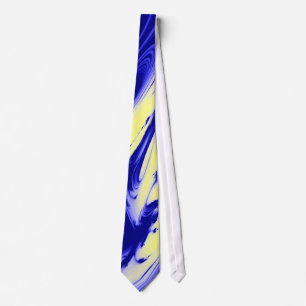 Blau-und Goldmarmordesigner-Hals-Krawatte Krawatte