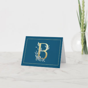 BLAU- UND GOLDMONOGRAMM INITIAL B