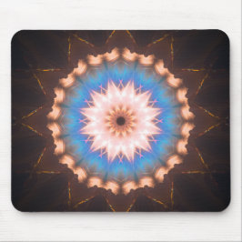 Blau-und Goldsternförmige Mandala Mousepad