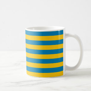 Blau und Goldstreifen-Tasse Tasse