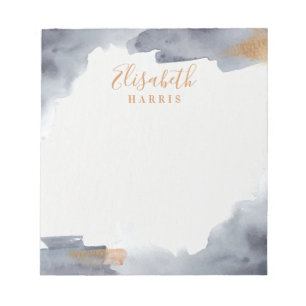 Blau- und Goldwaschmittel Notizblock