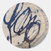 Blau und Grau Abstrakt