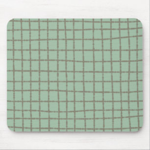 Blau und Grau Karo Muster Modernes und stilvolles  Mousepad