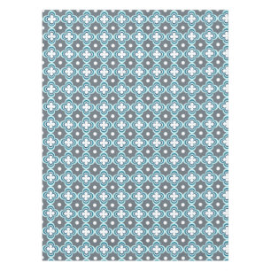 Blau und Grau Muster Tischdecke