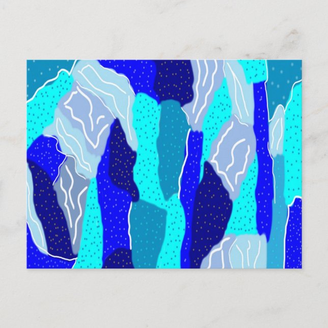 Blau- und Graueis Postkarte (Vorderseite)