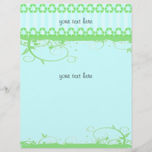 Blau und Grün: Funky Design Flyer