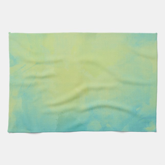 Blau und grün handtuch (Horizontal)