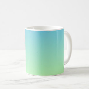 Blau und Grün Kaffeetasse