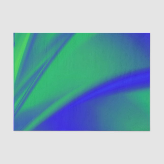 Blau und Grün Seidenpapier (Vorderseite)